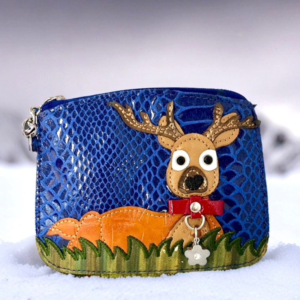 Sharif Reindeer Coin Purse Limited Edition Collection NEW in BOX